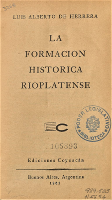 La formación histórica rioplatense