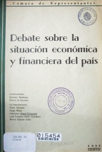Debate sobre la situación económica y financiera del país