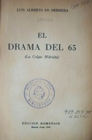 El drama del 65 : (la culpa mitrista)