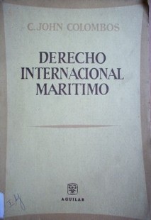 Derecho Internacional Marítimo