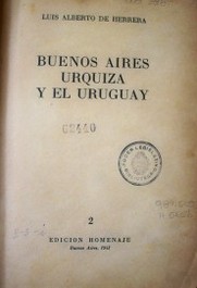 Buenos Aires, Urquiza y el Uruguay