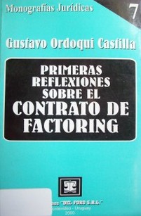 Primeras reflexiones sobre el contrato de factoring