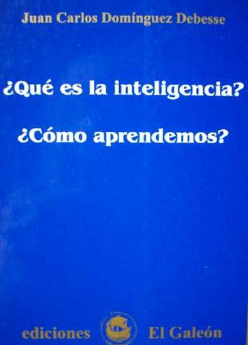 ¿Qué es la inteligencia? ¿Cómo aprendemos?