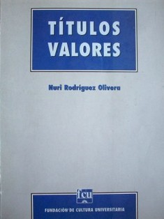 Títulos valores