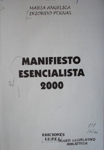 Manifiesto esencialista 2000