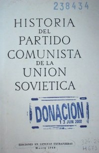 Historia del Partido Comunista de la Unión Soviética