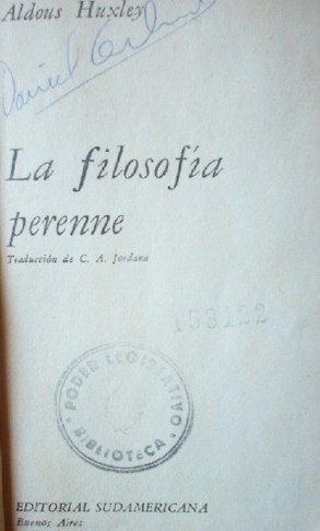 La filosofía perenne