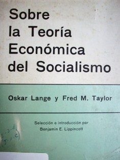 Sobre la teoría económica del socialismo