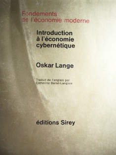 Introduction à l'économie cybernétique