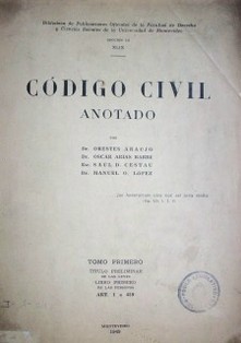 Código Civil anotado