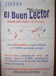 El buen lector : pensado para el placer de la lectura