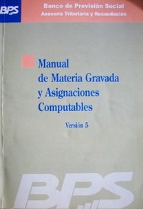 Manual de materia gravada y asignaciones computables