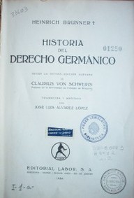 Historia del derecho germánico