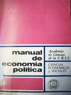 Manual de economía política
