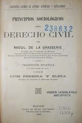 Principios sociológicos del Derecho Civil