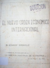 El nuevo orden económico internacional