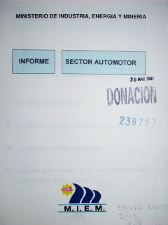 Informe : sector automotor