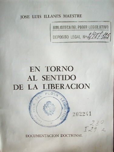 En torno al sentido de la liberación