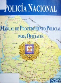 Manual de procedimiento policial para oficiales