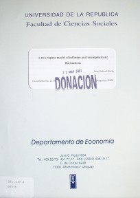 A two regime model of inflation and unemployment fluctuations