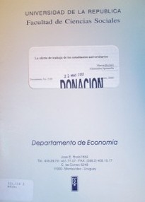 La oferta de trabajo de los estudiantes universitarios