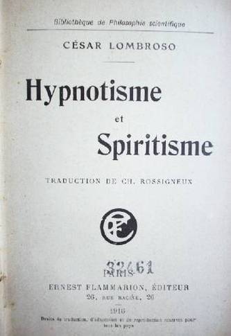 Hypnotisme et spiritisme