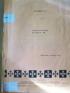 Informe de actividades del Dates en 1989
