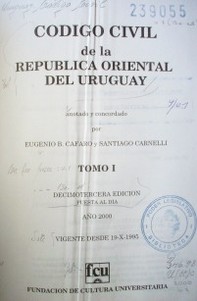 Código Civil de la República Oriental del Uruguay