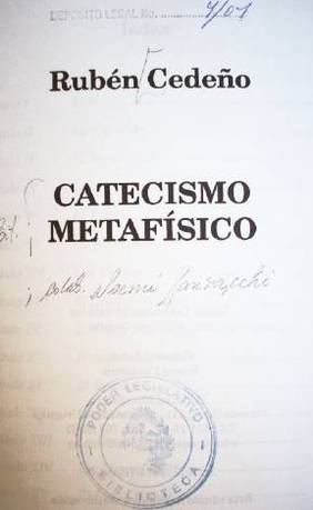 Catecismo metafísico