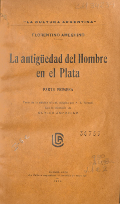 La antig&uuml;edad del hombre en el Plata