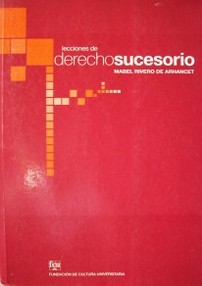 Lecciones de derecho sucesorio