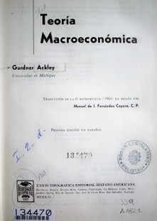 Teoría macroeconómica