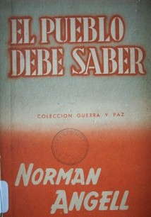 El pueblo debe saber