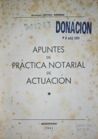 Apuntes de práctica notarial de actuación