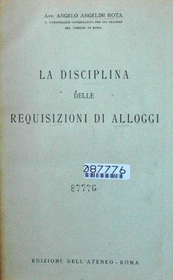 La disciplina delle requisizioni di alloggi