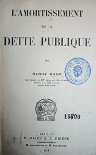 L'amortissement de la dette publique