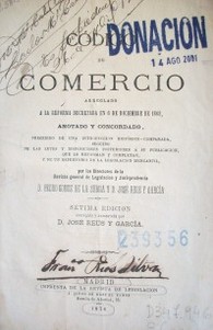 Código de Comercio : arreglado a la reforma decretada en 6 de diciembre de 1868