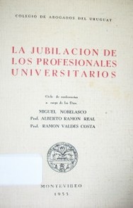 La jubilación de los profesionales universitarios