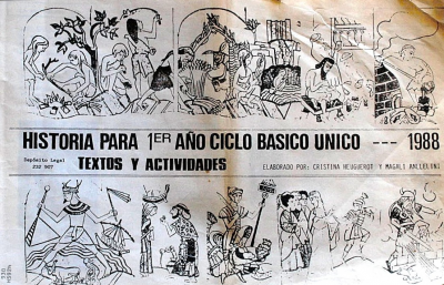 Historia para 1er. año Ciclo básico único : texto y actividades.