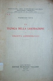 La tecnica della liquidazione di società commerciali