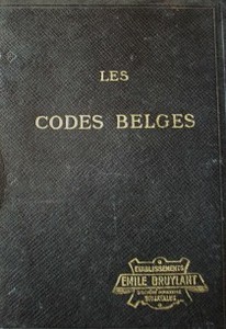 Les codes et les lois spéciales les plus usuelles en vigueur en Belgique avec des notes de concordance et de jurisprudence utiles a l'interprétation des textes