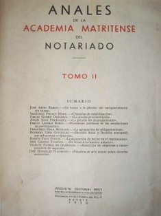 Anales de la Academia Matritense del Notariado