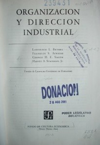 Organización y dirección industrial