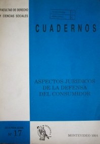 Aspectos jurídicos de la defensa del consumidor