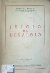 Juicio de desalojo