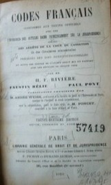 Codes français conformes aux textes officiels avec une conférence des articles basée principalment sur la jurisprudence