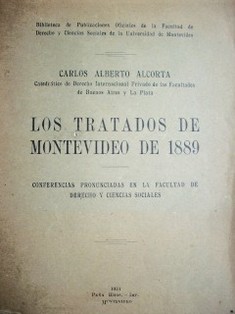 Los tratados de Montevideo de 1889