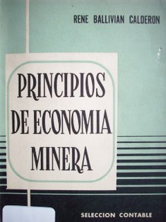 Principios de economía minera