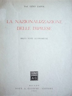 La nazionalizzazione delle imprese