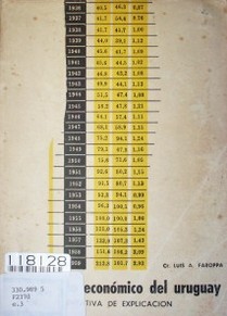 El desarrollo económico del uruguay : tentativa de explicación